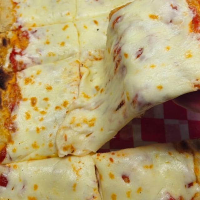Flat Bread Cheese Pizza.