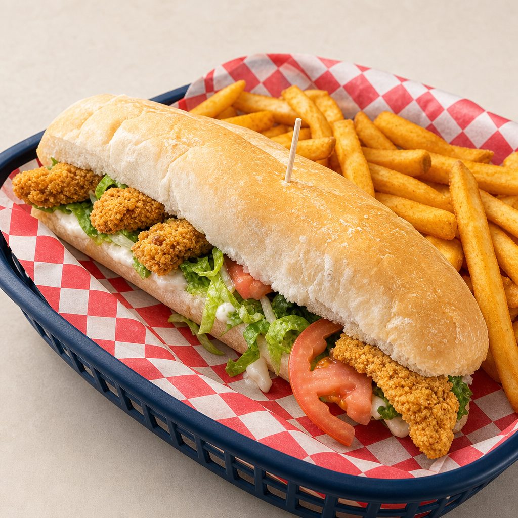 9" Catfish Po-Boy.