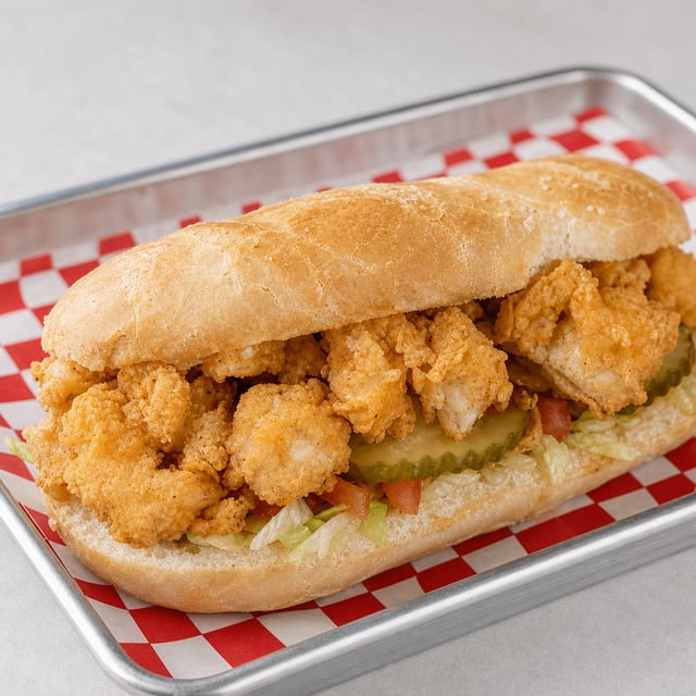 9" Catfish Po-Boy & Cup of Gumbo.