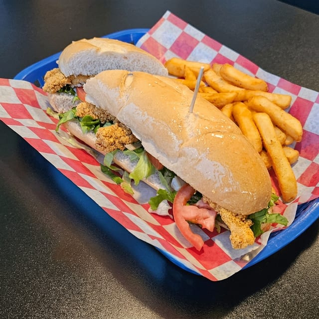 9" Catfish Po-Boy Basket.