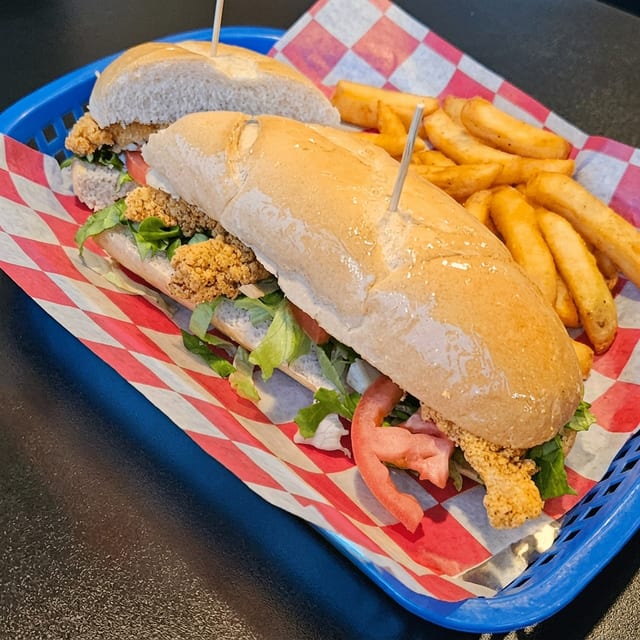9" Shrimp Po-Boy.