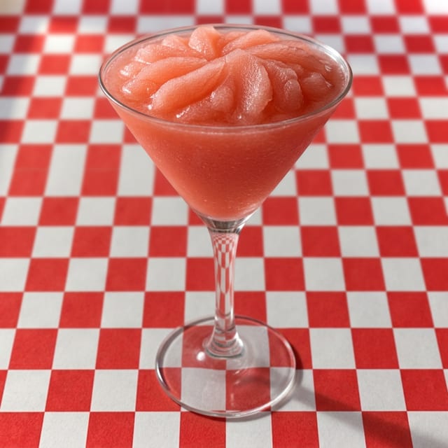 Peach Bellini Daiquiris.